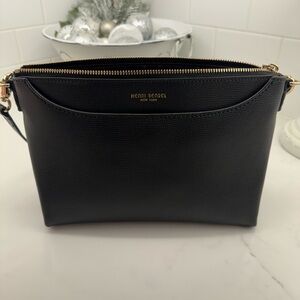 NWT black Gold Henri Bendel Rivington Crossbody